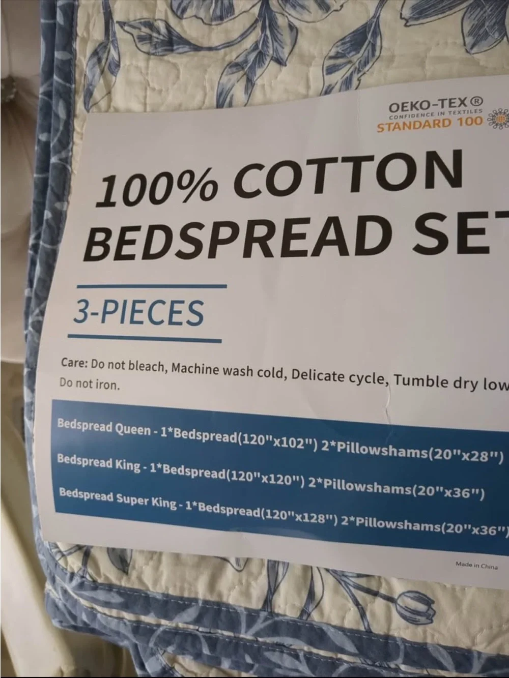 Botanical Oversized King Bedspreads 120